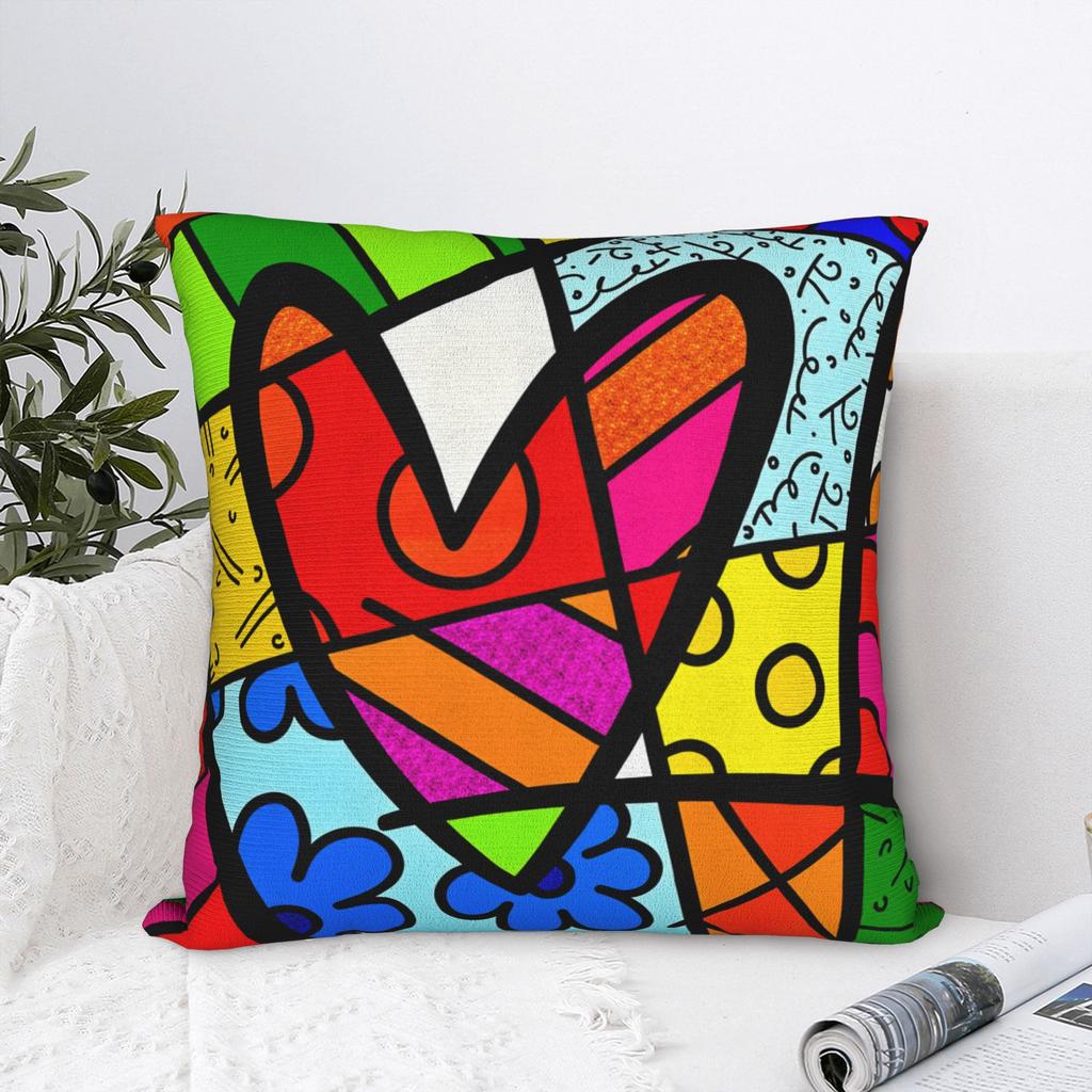 Brittos Art Rabbit Dog Heart Jesus Pillow Cover Comfy Cushion Cover Vintage Pillow Case For Office Car Home Decor