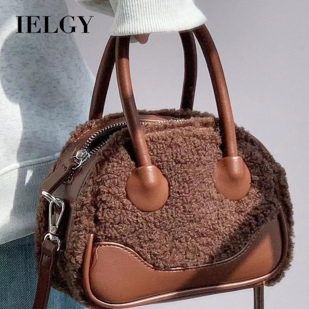 IELGY Осенне-зимняя сумочка Высококачественная женская модная плюшевая сумка-мессенджер