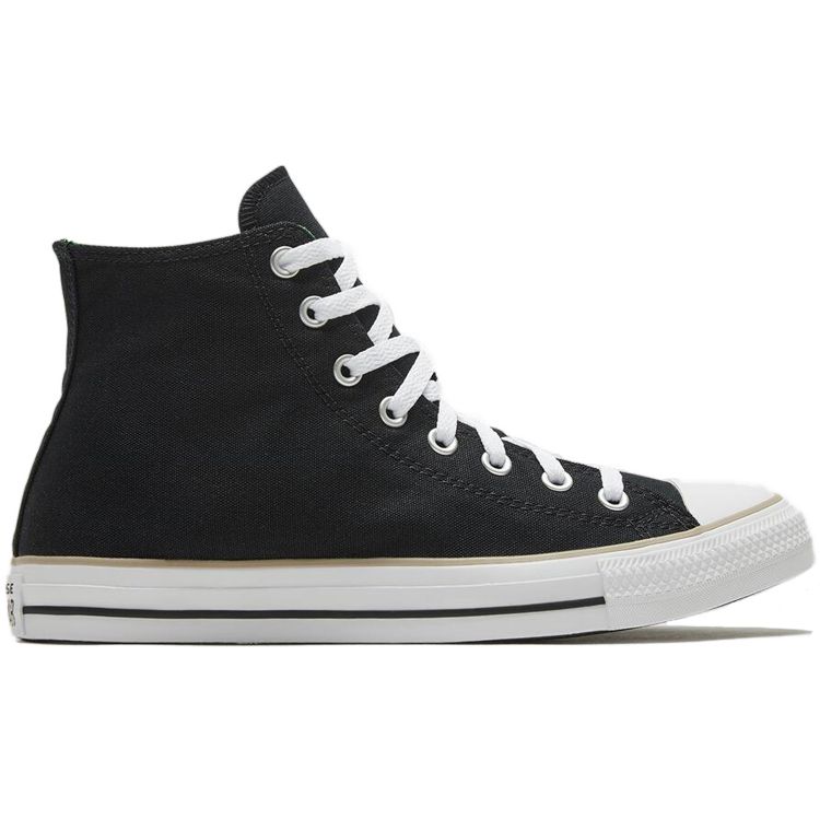 Converse Chuck Taylor All Star Камуфляжная нашивка Ретро Высокие парусиновые кеды Унисекс Кроссовки Черный Белый 167179C