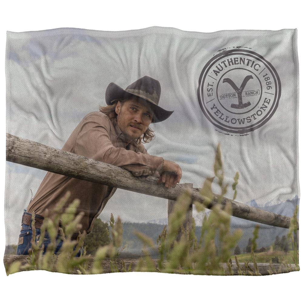 Yellowstone On The Fence Silky Kayce Dutton Supersoft Blanket