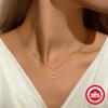 S925 Sterling Silver Mother'S Day Y-Shaped Necklace Niche Design Sense Love Rose Pearl Stacked Necklace