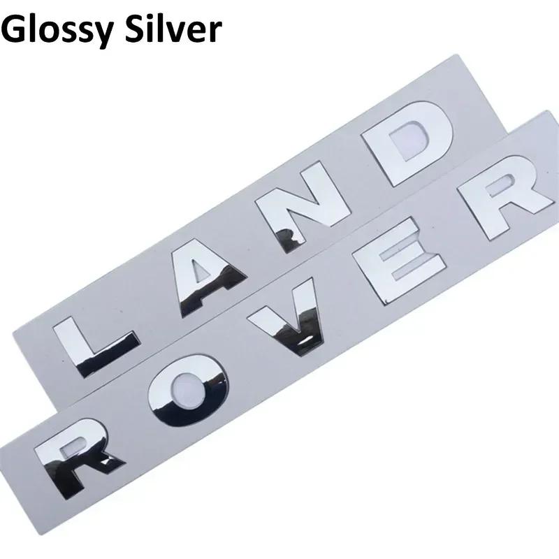1pcs 3D ABS for Land Rover Car letters Front Hood Emblem Bonnet Sticker Rear tail Trunk Badge Decal Styling auto accessories XS3