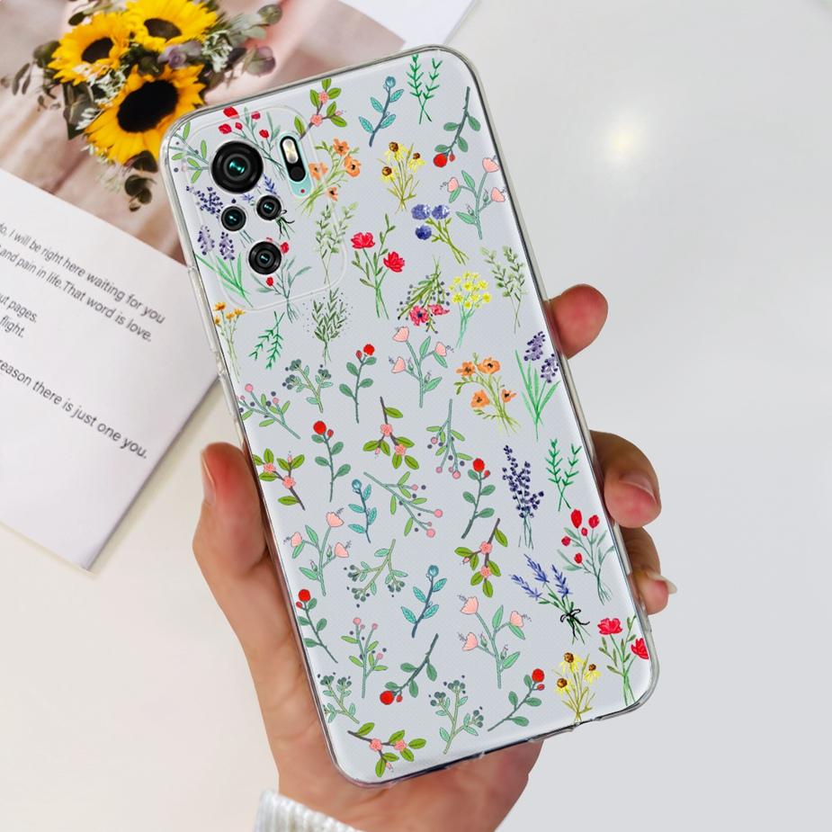 Для Xiaomi Redmi Note 10 4G Чехол Redmi Note 10S Роскошный Расписной Чехол-Крышка Для Xiaomi Redmi Note 10 Pro Max Note10 S Мягкие Fundas