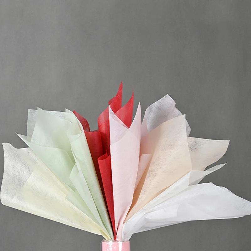 40 шт., молочная хлопковая папиросная бумага, оберточная бумага для цветов, сделай сам, букет ручной работы, поделки, упаковка подарков, товары для свадебной вечеринки