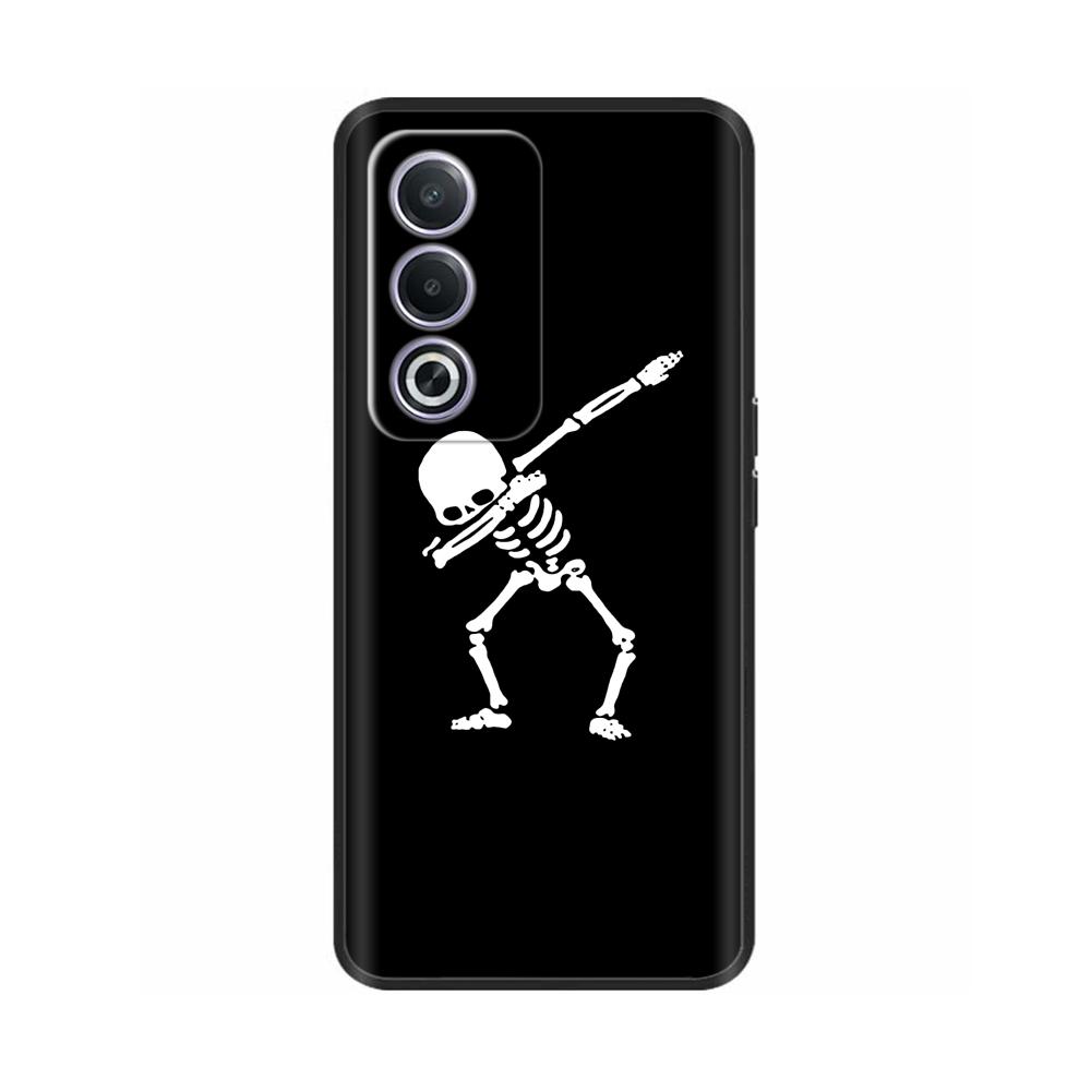 Чехол для телефона OPPO K12X 5G 6.67" CPH2667 Защитный Роскошный Мягкий Черный Силиконовый Ударопрочный Корпус Расписная Задняя Крышка Funda Coque
