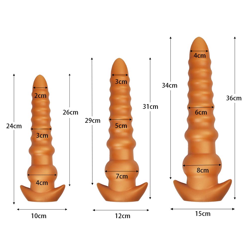 Q-shaped radish-shaped soft-core anal development tool of appropriate size for sexual pleasure toys for expanding the anus plug