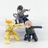 Blast Naruto 3-piece Set of Psychic Naruto Sasuke Chuno Sakura Anime Handheld Office Boy Model Ornaments