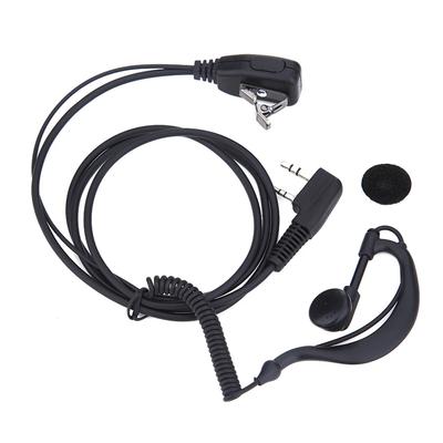 1-10 шт. 2-контактная гарнитура-вкладыш для BAOFENG UV5R KENWOOD, микрофон с шумоподавлением для пеших прогулок, полицейской команды, наблюдения