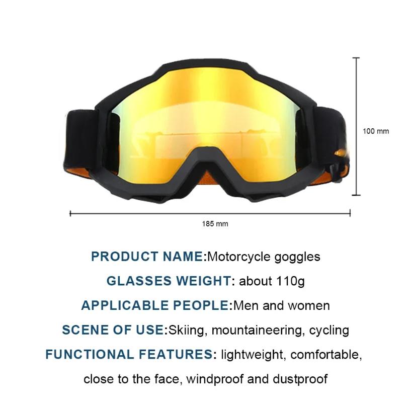 Защитные очки для езды на мотоцикле, ветрозащитные, защитные очки от песка, аксессуары для мотоциклов, горнолыжные очки, очки для гонок по бездорожью