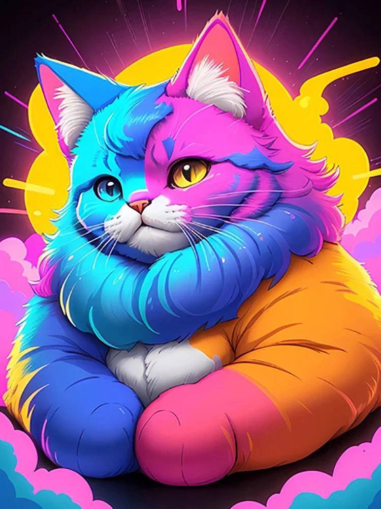 DIY полная круглая алмазная живопись вышивка крестиком 3D художественный стиль домашняя сцена животное декоративная алмазная живопись 5d алмазная живопись