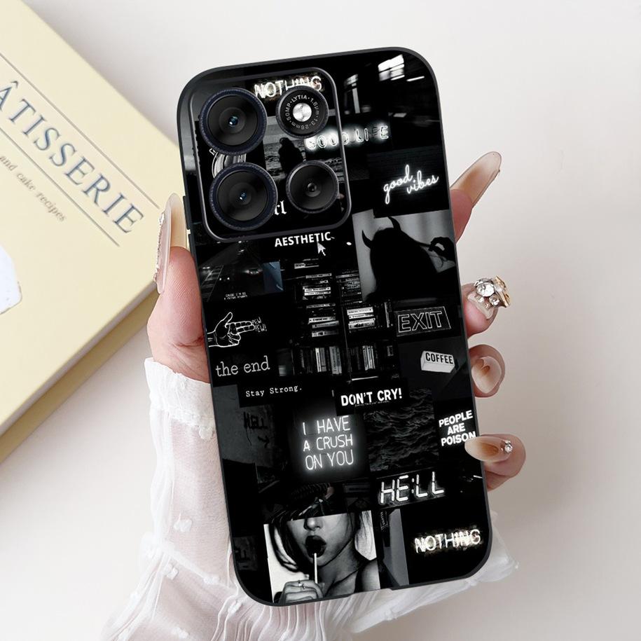 For Motorola Moto G86 G56 5G Case 2025 Fashion Flower Marble Sunset Capa Soft Silicone Phone Cover For MotoG56 MotoG86 5G Bumper
