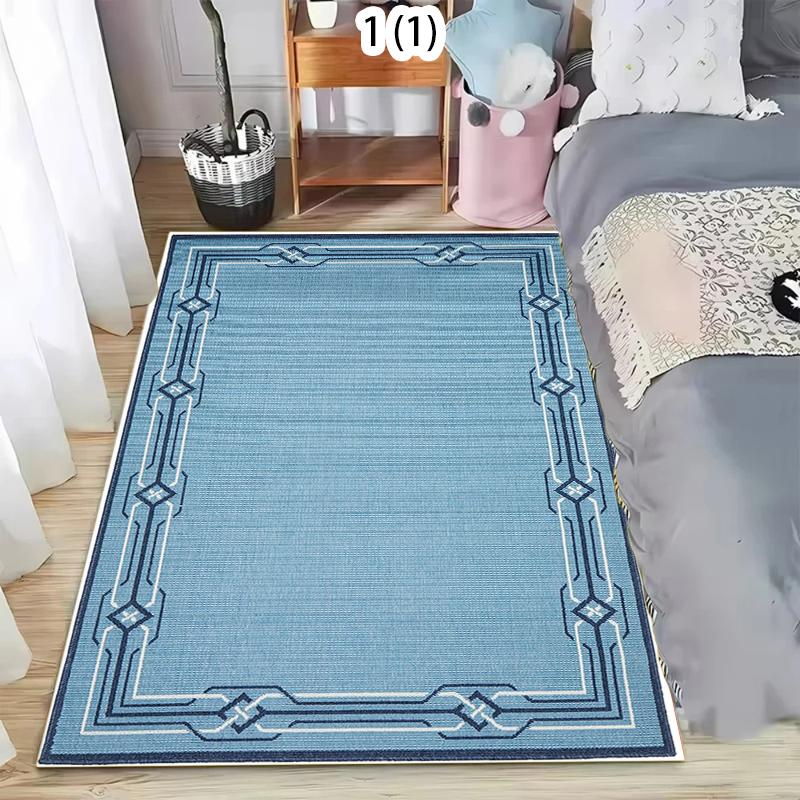 Minimalist Are Rug Soft Non-Slip Washable Area Carpet Modern Geometric Border Floor Mat Doormat for Living Room Bedroom Entryway