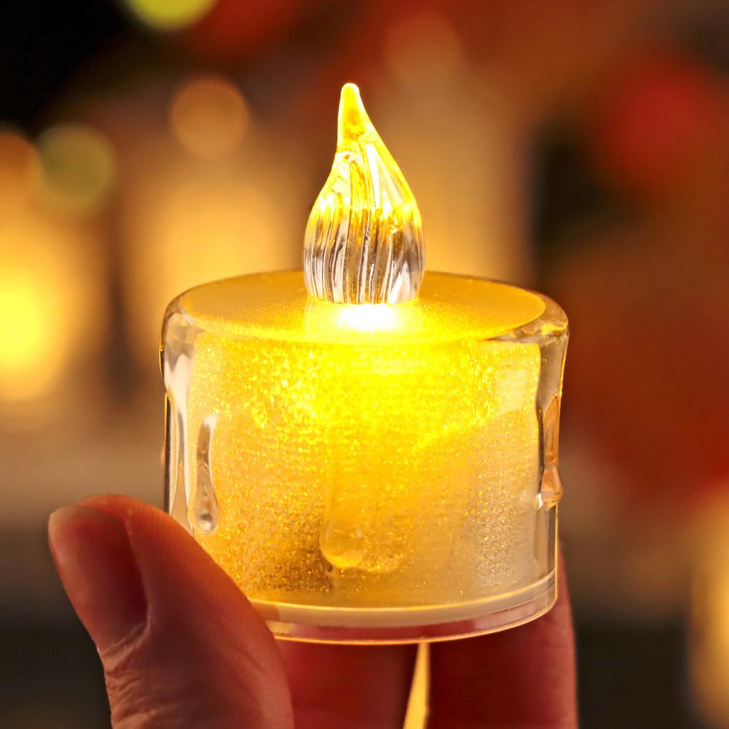 Crystal Electronic Candle Birthday Party lebration Romantic Atmosphere Decoration LED Christmas Thanksgiving Mini Night Light