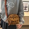 Casual Corduroy Crossbody Bags For Women  Leopard Pattern Shoulder Bag For Daily Used/Outdoor Travel