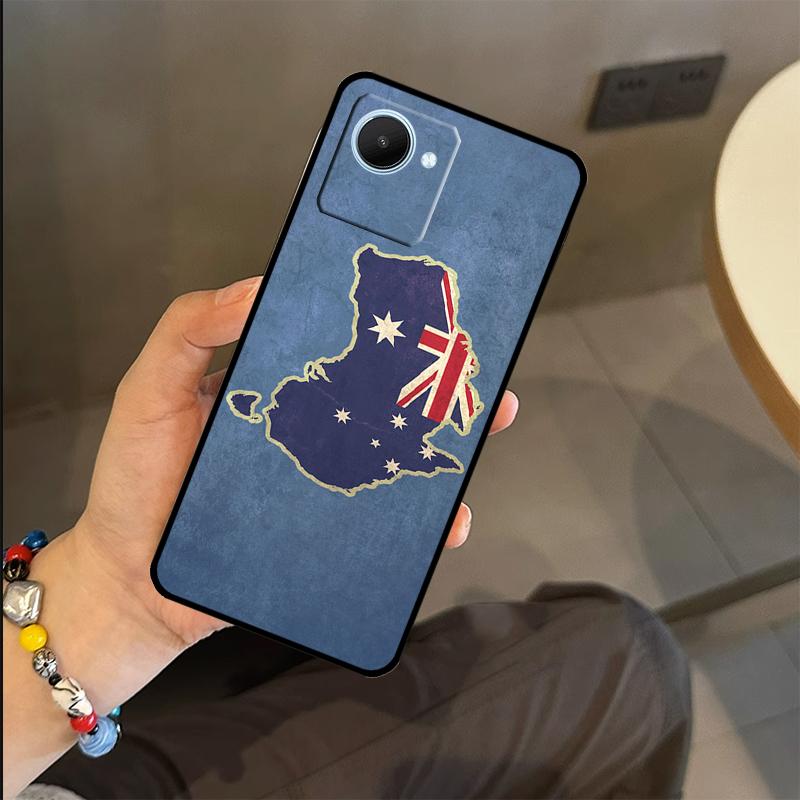 Australia Flag Case For Realme 15 14 11 12 13 Pro Plus GT7 Pro GT6 C55 C51 C53 C35 C33 C61 C65 C67 C71 C75
