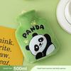 Hot Water Bottle with Cute Panda Design, Thickened Explosion-Proof Plush, Warm Waist Pad, Hot Compress for Abdomen, Hand Warmer