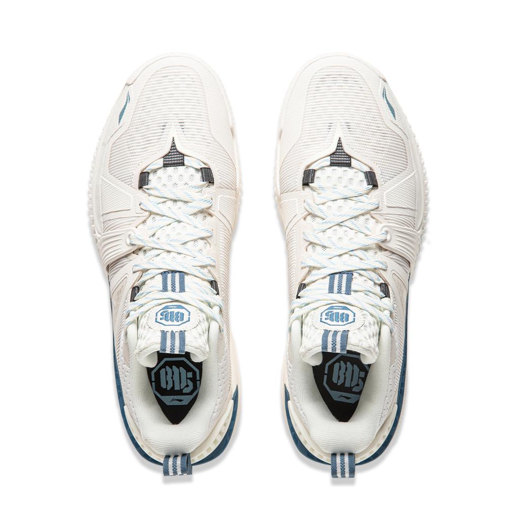 Li Ning Storm 2024 Амортизирующие Дышащие Легкие Упругие Низкие Баскетбольные Кроссовки Мужские Слоновая кость ABFU017-3