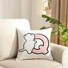 Personalised Cushion Cover Reversible Plush Pillow Cover Soft Fluffy Home Decor for Sofa Bedroom