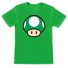 Super Mario Женская/женская футболка 1 Up с грибами