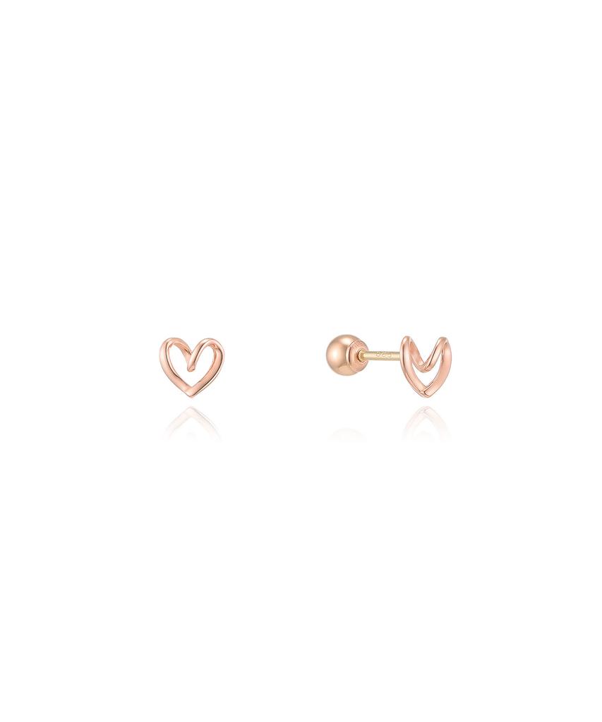 Серьги-гвоздики Lloyd Line Mini Heart из 14-каратного золота Lpfp3015G