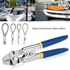 Wire Rope Crimping Tool Fishing Crimping Tool Stainless Steel Cable'Aluminum Crimp Sleeves Wire Rope Repair Plier