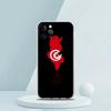 Tunisia Flag Phone Case for iPhone 16 15 14 13 12 Pro Max Transparent Soft for iPhone 11 Pro Max 7 8 Plus XS XR Shell Bags