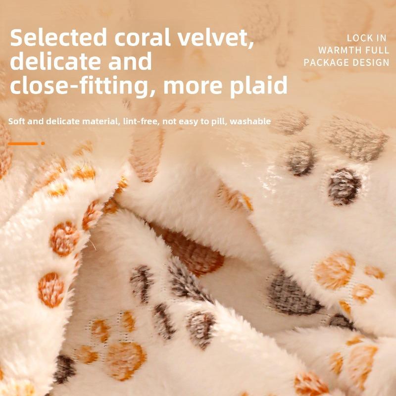 Зимнее утолщенное одеяло для питомцев, коврик для сна для собак из кораллового флиса, удобный и теплый коврик, стеганое одеяло для питомцев малого и среднего размера