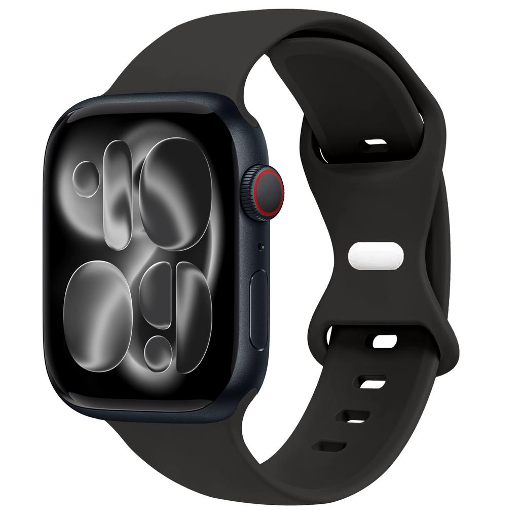 Спортивный силиконовый ремешок для Apple Watch Bands 40мм 44мм 46мм 45мм 41мм 49 42мм Correa Браслет iWatch серия 10 11 9 8 7 ultra 3 SE