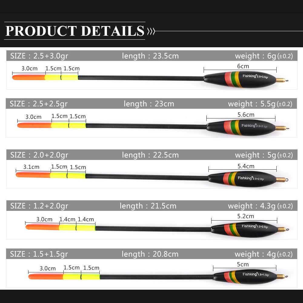 5 шт./лот, популярные портативные прочные поплавки из дерева павловния, вес хвоста, поплавки для рыбалки, смешанные размеры