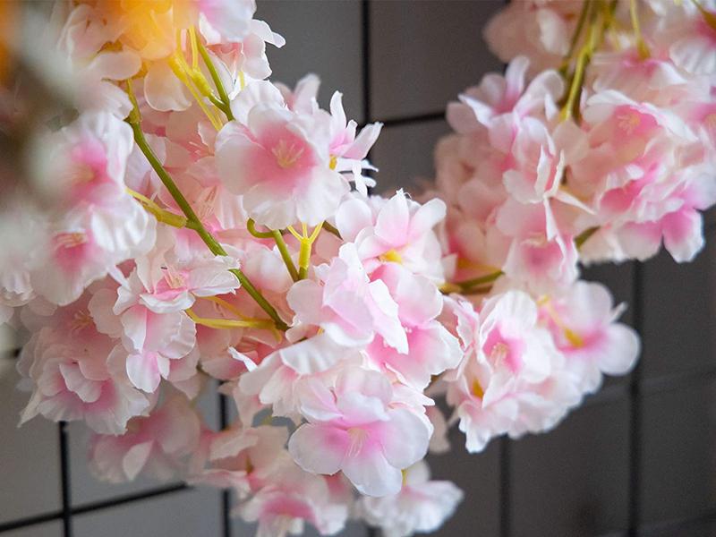 180 см искусственные цветы сакуры виноградная лоза для свадебного сада розовая арка, украшение для домашней вечеринки на Рождество, шелковые искусственные растения для альбома