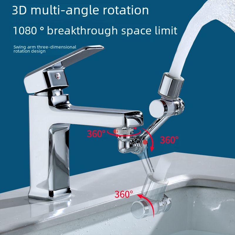 Universal Rotatable Faucet Extender: Splash-Proof, Multi-Function Water Purification Nozzle