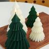 3D Geometric Pine Silicone Candle Mold Christmas Tree Aromatherapy Candle Silicone Mold DIY Dropping Silicone Candle Soap Making