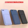 Чехол для iPhone 16E, держатель для карт, силиконовый мягкий чехол цвета конфет для iPhone 16 Plus 15 14 13 13 11 Pro Max XS XR, чехол
