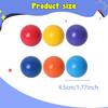 6 Colorful Rainbow Wooden Beads, 4.5 Cm (1.77 Inches), for Learning And Recognizing Colors. Ideal As