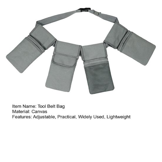 Поясная сумка для садовых инструментов с регулируемыми карманами, вместительная, легкодоступная сумка для хранения, органайзер для садовых инструментов