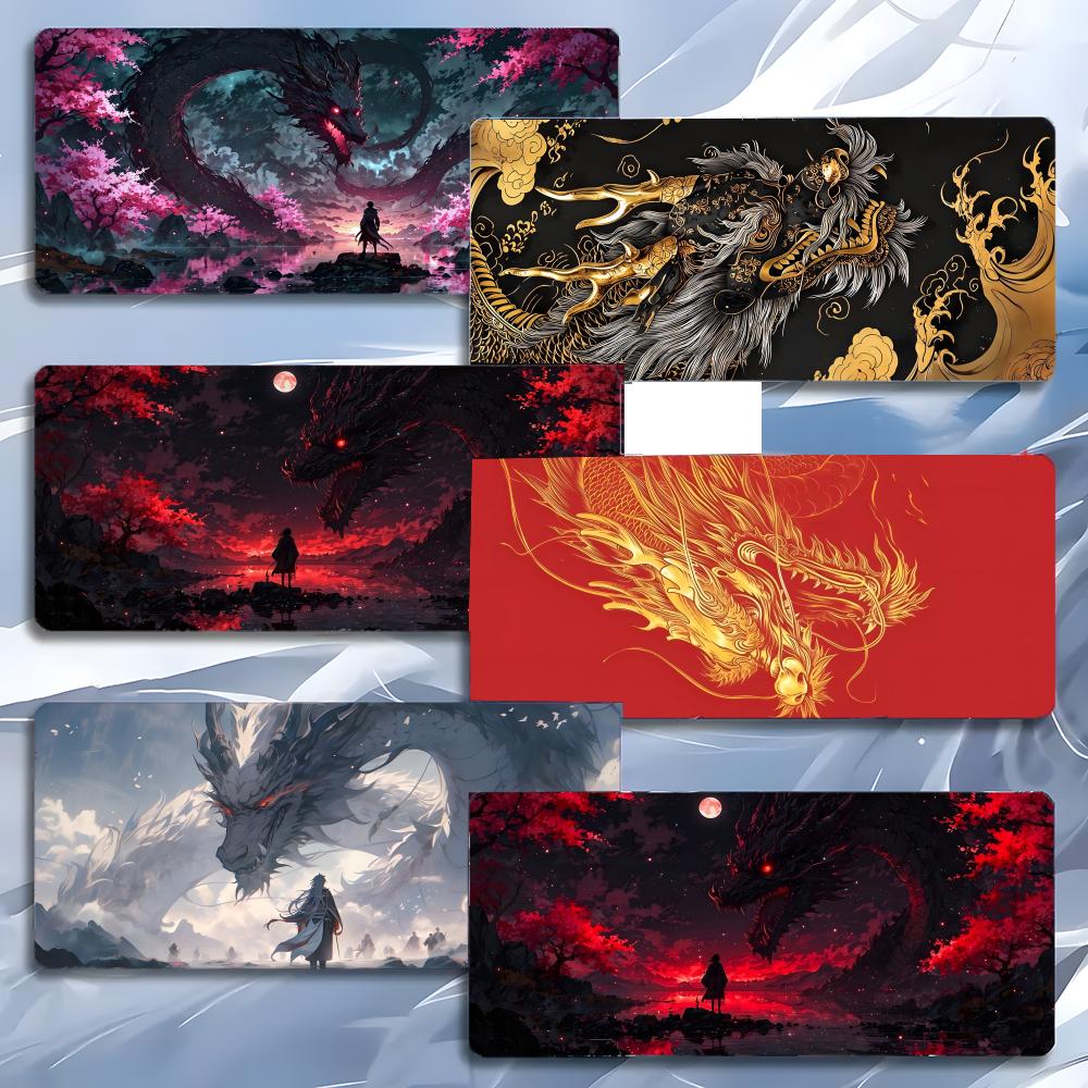 Majestic Lucky Art Chinese Dragon Mouse Pad Mousepad Large Gaming Lockedge Thickened Pc Table Desk Mat
