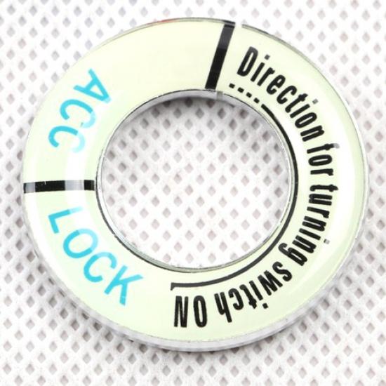 Автомобильное кольцо для ключей зажигания, декоративная отделка, светящиеся наклейки для Peugeot 208 301 307 308 2008 3008 5008, аксессуары