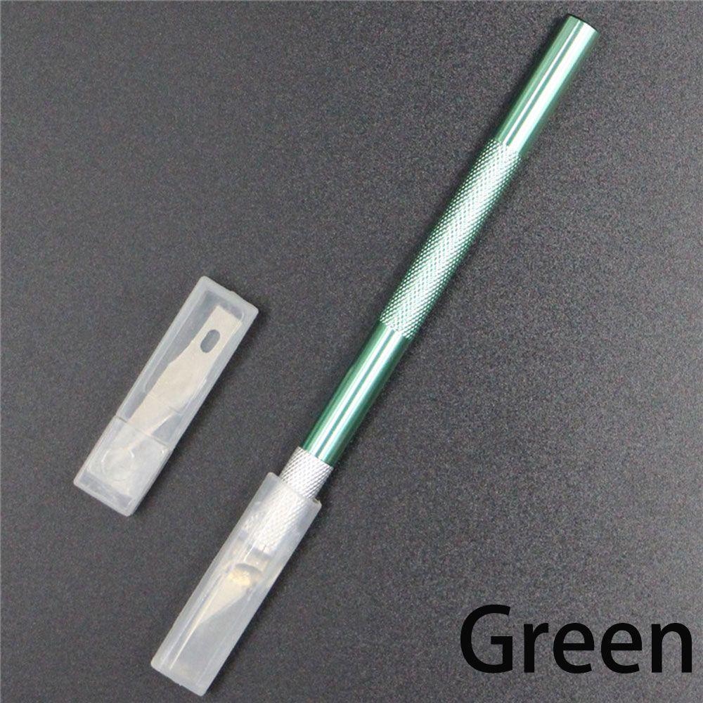 Cake Sculpture Craft Metal Scalpel Non-slip Knife Engraving Cutter with 6pcs Blade Pastry Tools