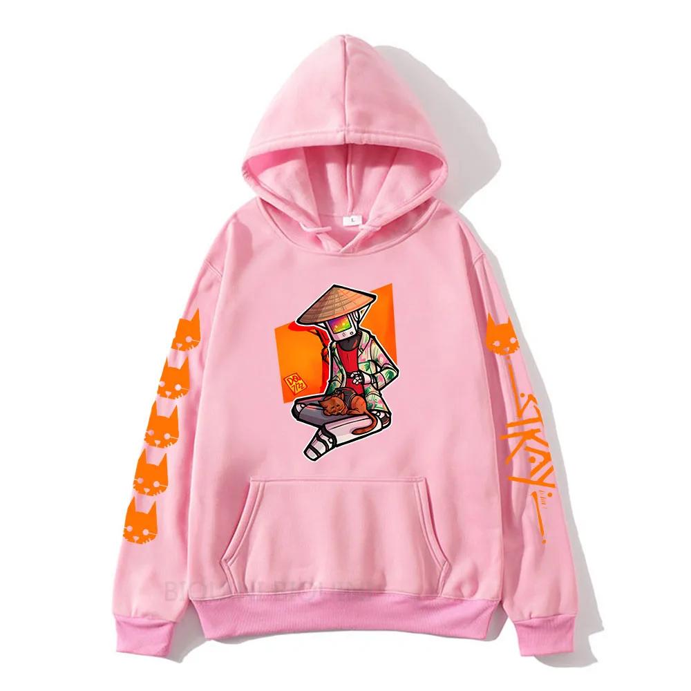 Толстовка с капюшоном Stray Game Cat and Momo Kawaii с мультяшным принтом, мужская/женская повседневная толстовка с длинным рукавом, осенний свитер StrayGame