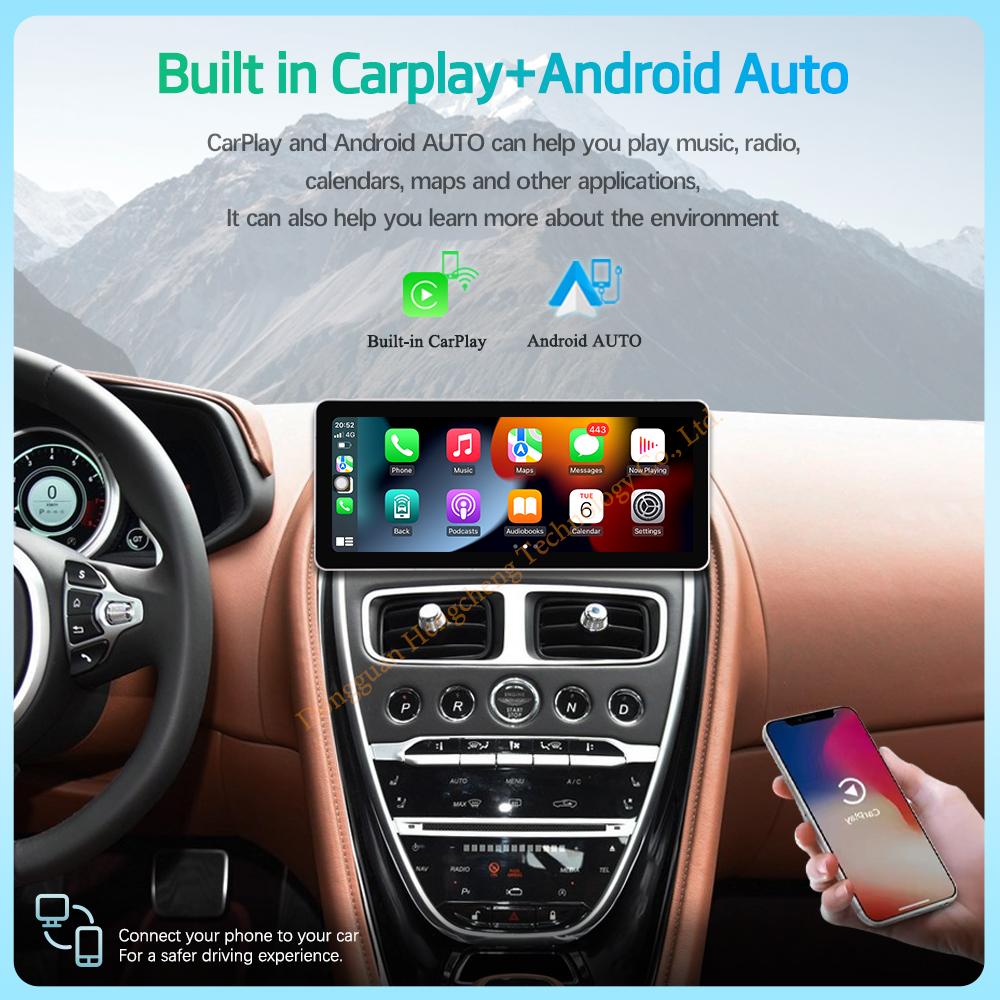 12,3 дюйма для Aston Martin DB11 2016-2020 Автомобильный мультимедийный видеоплеер GPS-навигация Радио Android12 8 ядер CarPlay 4G 360-градусная камера