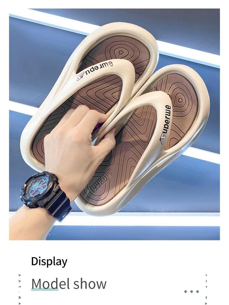 Мужские шлепанцы EVA на толстой подошве 2023 года — трендовая летняя мода