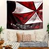 Personalized Resident Evil Background Tapestry,Custom Name Birthday Party,Multifunctional Wall Decoration for Home Decor,Various Occasions