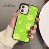 Funny Dog Footprint Phone Case for iPhone 11 12 13 14 Pro Max Mini X XR XS SE 2020 6S 7 8 Plus Samsung Galaxy S21 S22 Shell
