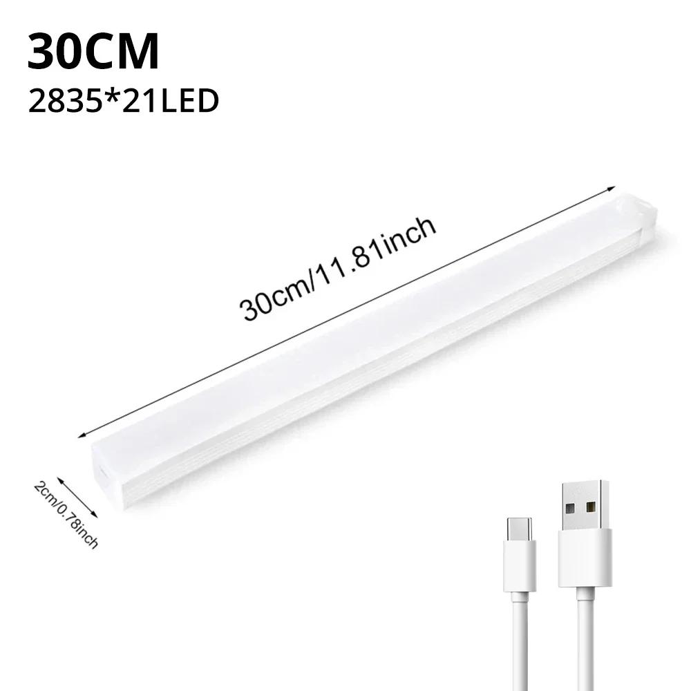 Motion Sensor Light Wireless LED Night Light USB Rechargeable Light Cabinet Wardrobe Lamp Staircase Backlight For Kitchen LED