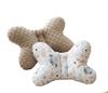 Minky anti-shock butterfly pillow (brown + hedgehogs)