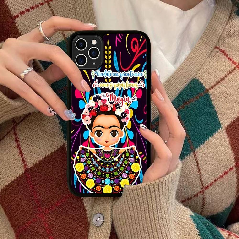 Fashion F-Frida K-KahlosS For IPhone 17 16 15 14 13 12 11 Mini Pro Max Plus PC+TPU Back Phone Cover