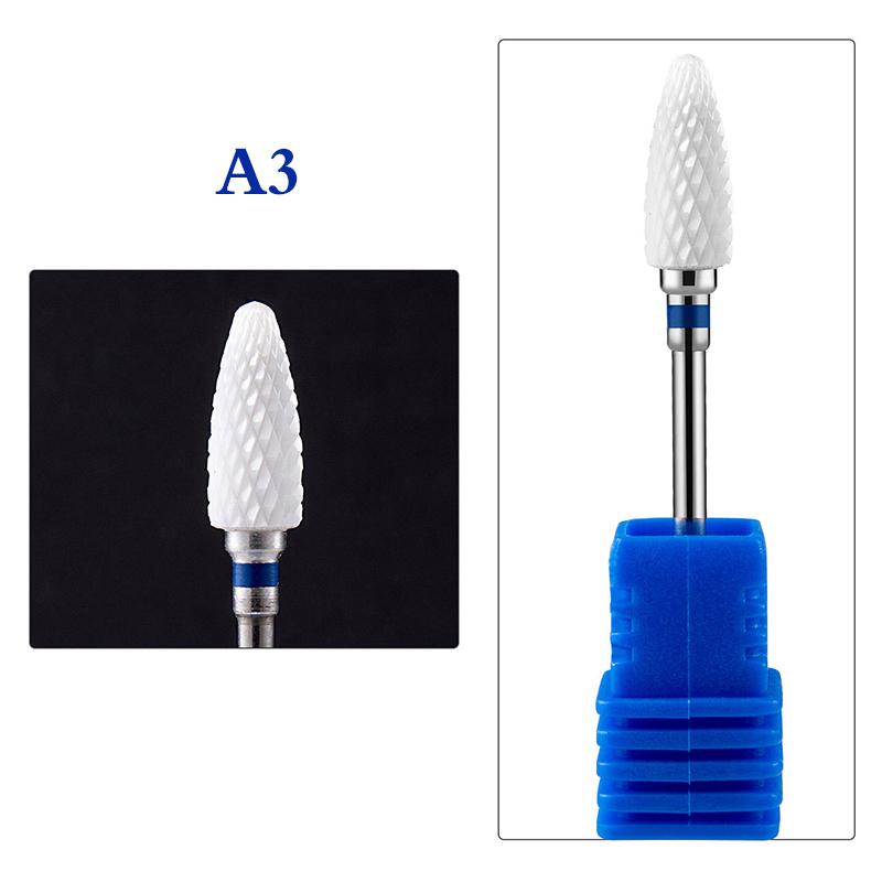 1Pc Ceramic Tungsten Nail Drill Bits File For Electric Manicure Machine Tool