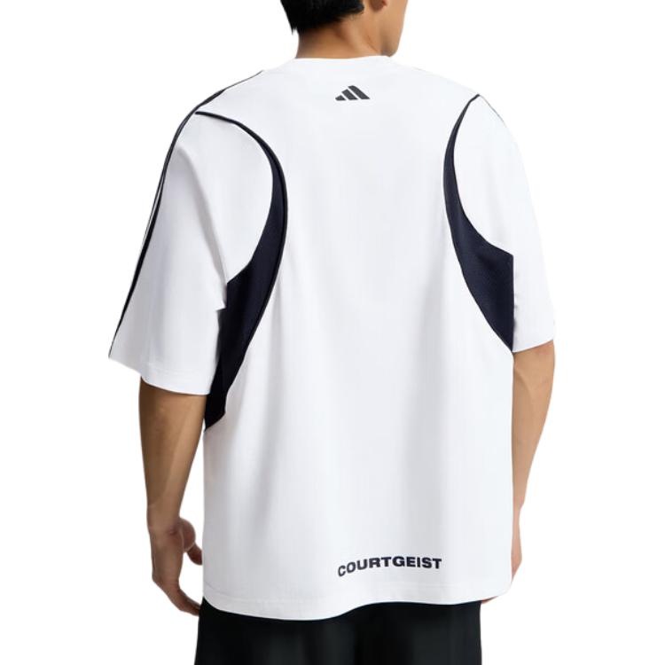 adidas Модная Спортивная Повседневная Футболка с Коротким Рукавом Мужские Топы KZ0456