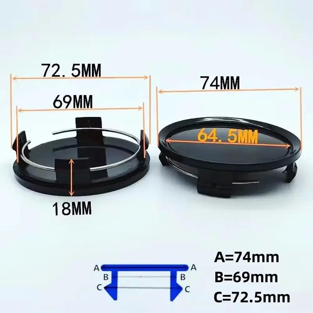 4pcs O.D 74mm / I.D 69mm JDM ENKEI Logo Badge Car Wheel Center Caps Car Accessories for Wheels Hub Lid Rim Hubcaps Cover Replace