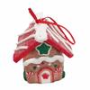 Cartoon Mini House Pendant House Shaped Christmas Tree Decorations Xmas Decorations  Doors Decor
